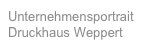 Unternehmensportrait
Druckhaus Weppert